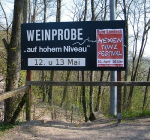 Weinprobe auf Burg Landeck