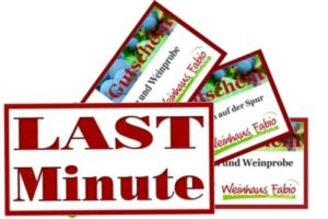 Weinprobe-Gutscheine als Last Minute Geschenk