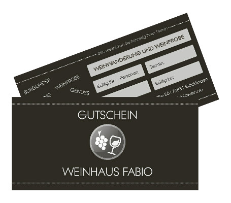 Gutscheine für Weinproben