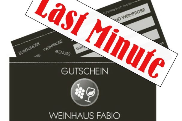 Last Minute Gutscheine Weinwandeung